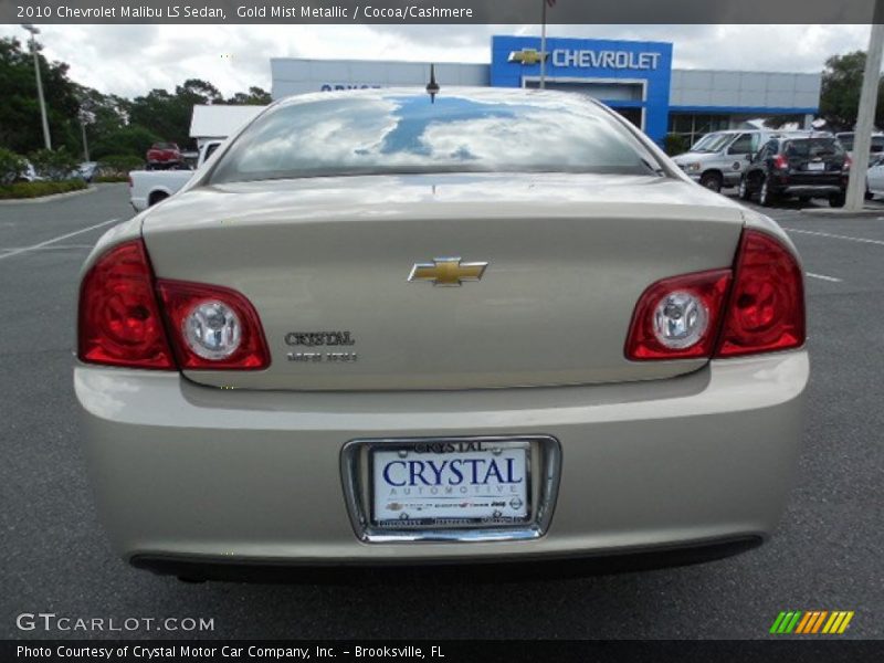 Gold Mist Metallic / Cocoa/Cashmere 2010 Chevrolet Malibu LS Sedan