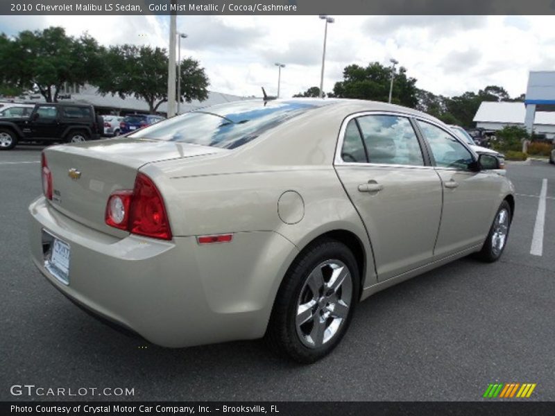 Gold Mist Metallic / Cocoa/Cashmere 2010 Chevrolet Malibu LS Sedan