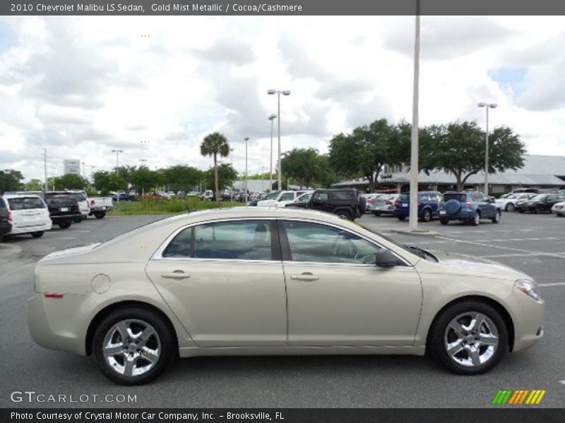 Gold Mist Metallic / Cocoa/Cashmere 2010 Chevrolet Malibu LS Sedan