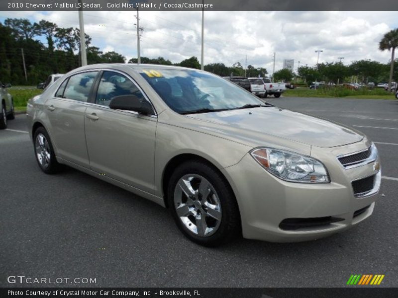 Gold Mist Metallic / Cocoa/Cashmere 2010 Chevrolet Malibu LS Sedan