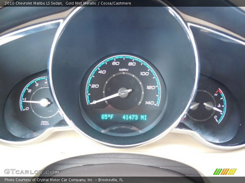 Gold Mist Metallic / Cocoa/Cashmere 2010 Chevrolet Malibu LS Sedan