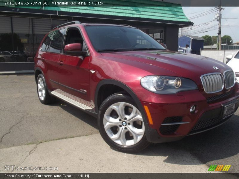 Vermilion Red Metallic / Black 2011 BMW X5 xDrive 50i