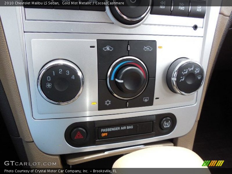 Gold Mist Metallic / Cocoa/Cashmere 2010 Chevrolet Malibu LS Sedan