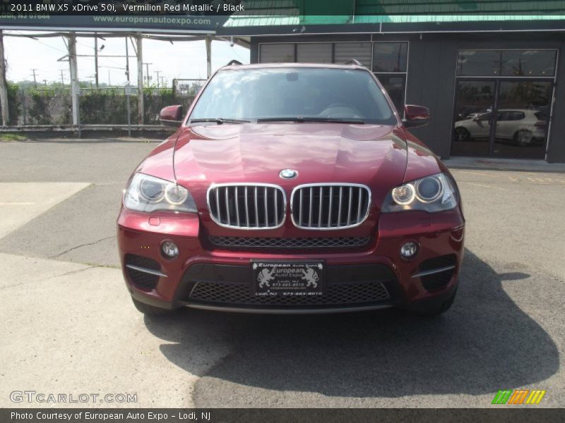 Vermilion Red Metallic / Black 2011 BMW X5 xDrive 50i