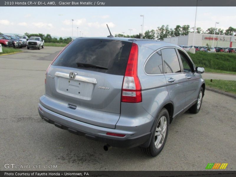 Glacier Blue Metallic / Gray 2010 Honda CR-V EX-L AWD