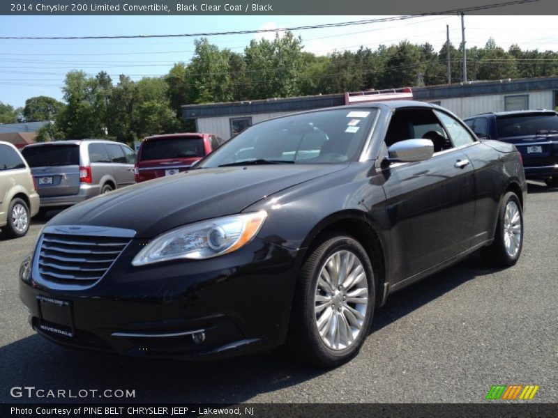 Black Clear Coat / Black 2014 Chrysler 200 Limited Convertible
