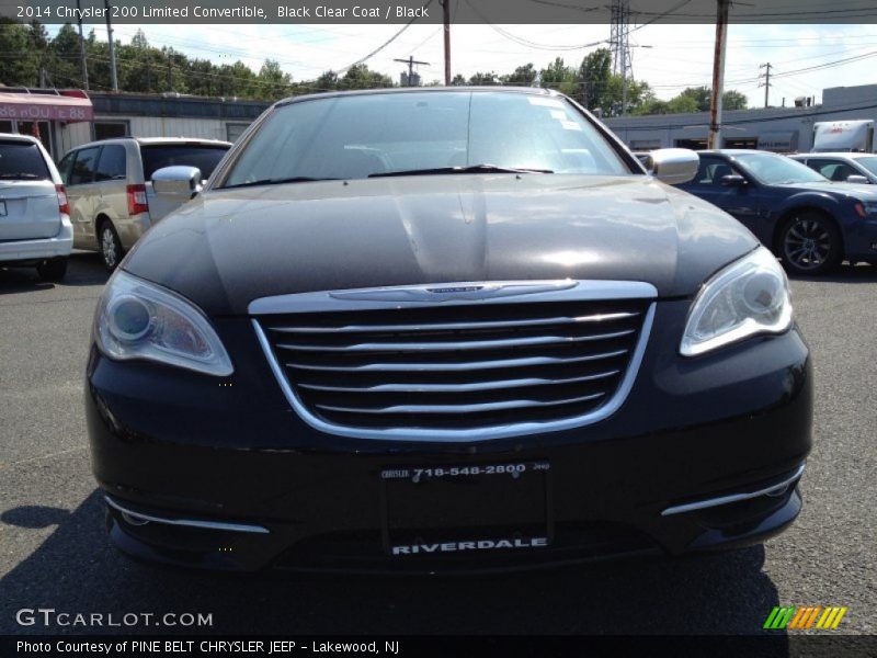 Black Clear Coat / Black 2014 Chrysler 200 Limited Convertible