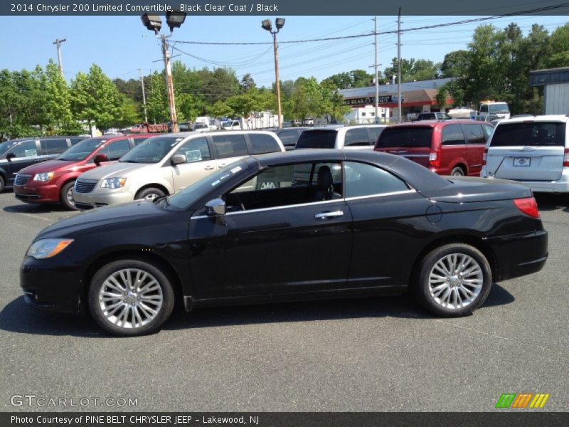 Black Clear Coat / Black 2014 Chrysler 200 Limited Convertible