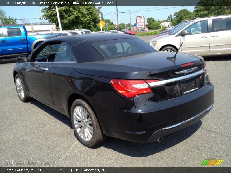 Black Clear Coat / Black 2014 Chrysler 200 Limited Convertible