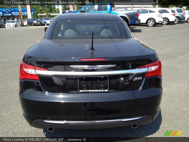 Black Clear Coat / Black 2014 Chrysler 200 Limited Convertible