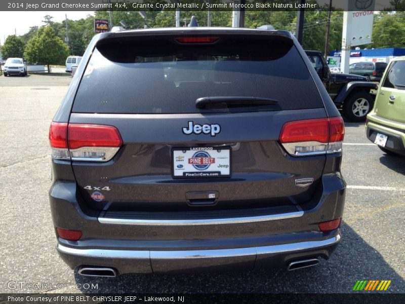 Granite Crystal Metallic / Summit Morocco Black Natura Leather 2014 Jeep Grand Cherokee Summit 4x4