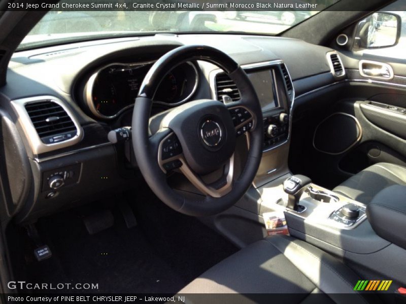 Granite Crystal Metallic / Summit Morocco Black Natura Leather 2014 Jeep Grand Cherokee Summit 4x4