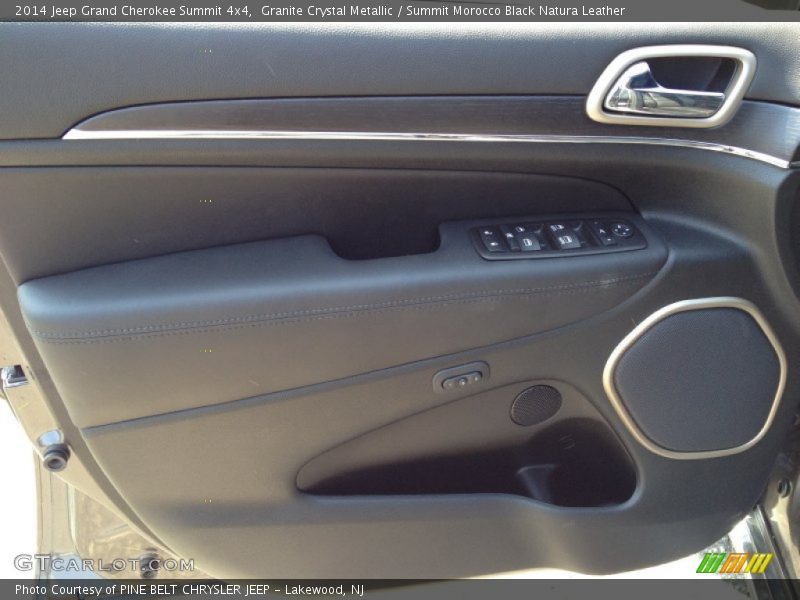 Granite Crystal Metallic / Summit Morocco Black Natura Leather 2014 Jeep Grand Cherokee Summit 4x4