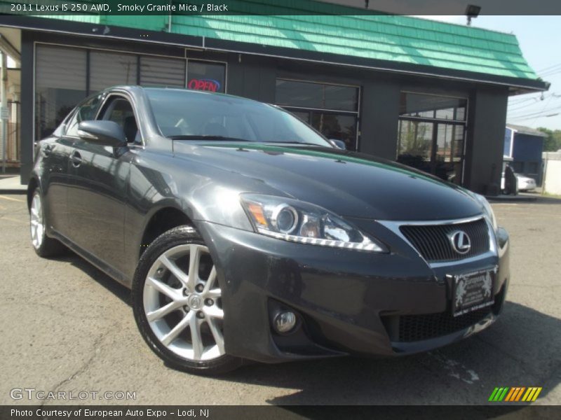 Smoky Granite Mica / Black 2011 Lexus IS 250 AWD