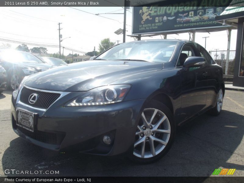 Smoky Granite Mica / Black 2011 Lexus IS 250 AWD