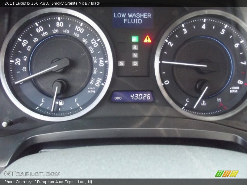 Smoky Granite Mica / Black 2011 Lexus IS 250 AWD
