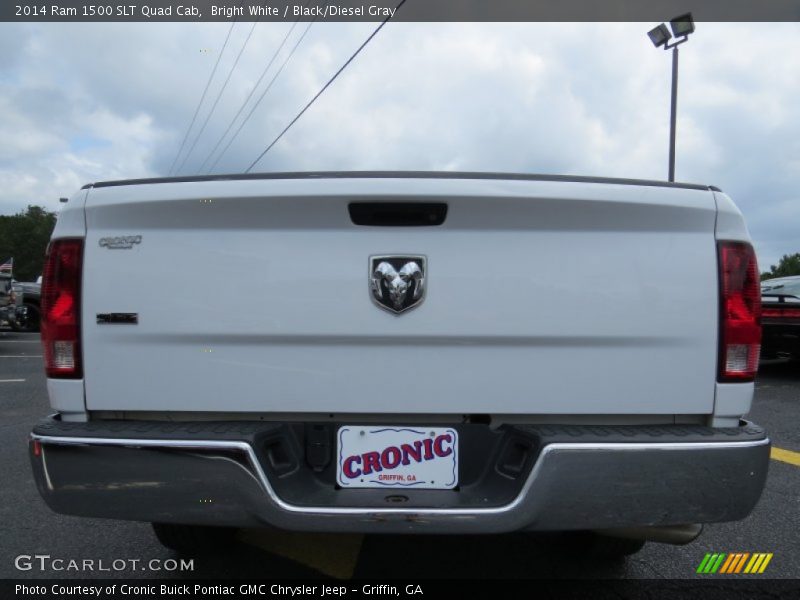 Bright White / Black/Diesel Gray 2014 Ram 1500 SLT Quad Cab