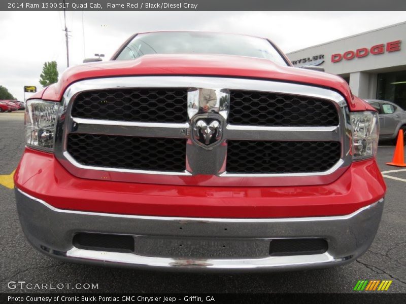 Flame Red / Black/Diesel Gray 2014 Ram 1500 SLT Quad Cab