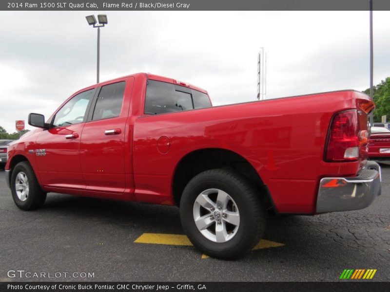 Flame Red / Black/Diesel Gray 2014 Ram 1500 SLT Quad Cab