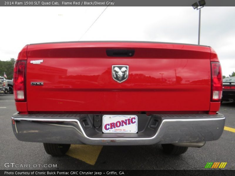 Flame Red / Black/Diesel Gray 2014 Ram 1500 SLT Quad Cab