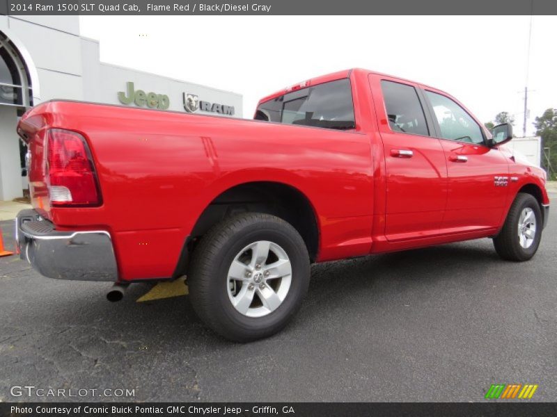 Flame Red / Black/Diesel Gray 2014 Ram 1500 SLT Quad Cab