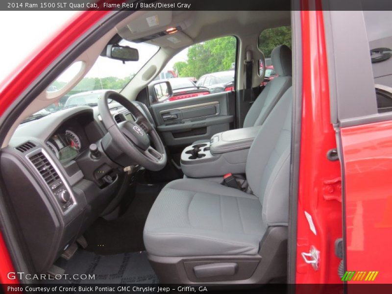 Flame Red / Black/Diesel Gray 2014 Ram 1500 SLT Quad Cab
