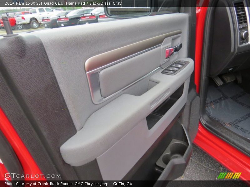 Flame Red / Black/Diesel Gray 2014 Ram 1500 SLT Quad Cab