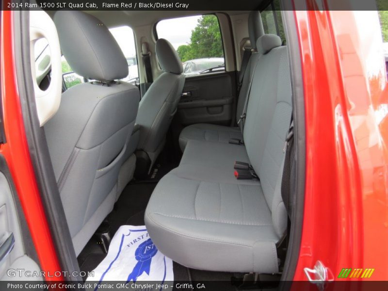 Flame Red / Black/Diesel Gray 2014 Ram 1500 SLT Quad Cab