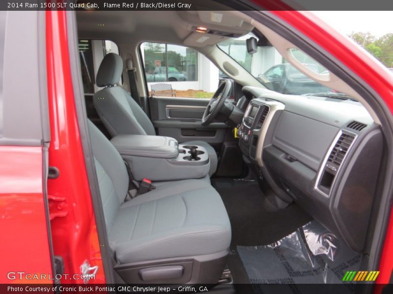 Flame Red / Black/Diesel Gray 2014 Ram 1500 SLT Quad Cab