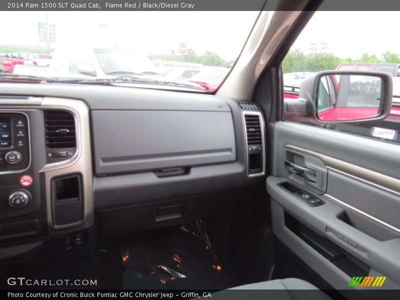 Flame Red / Black/Diesel Gray 2014 Ram 1500 SLT Quad Cab