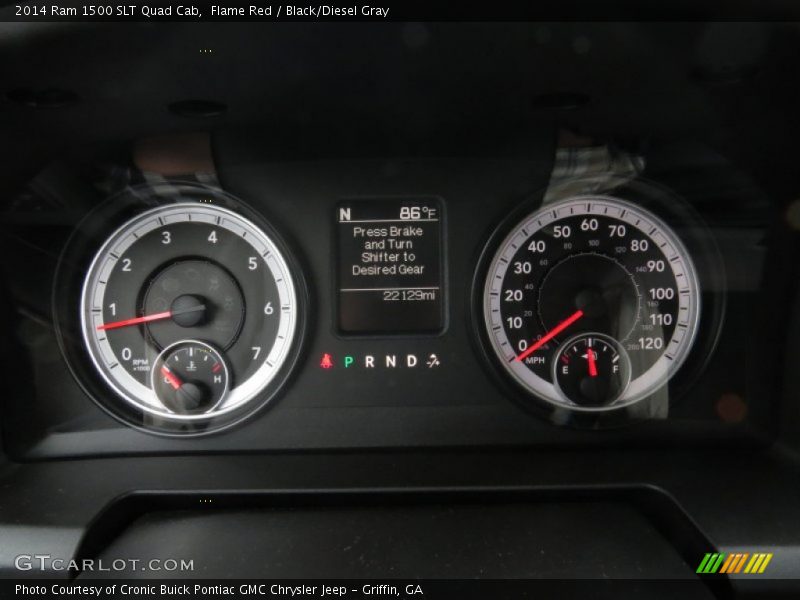 Flame Red / Black/Diesel Gray 2014 Ram 1500 SLT Quad Cab