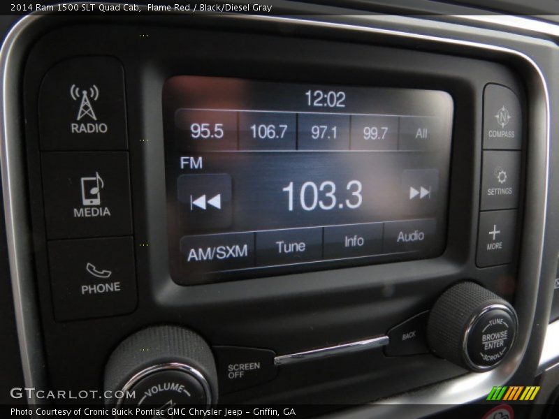 Flame Red / Black/Diesel Gray 2014 Ram 1500 SLT Quad Cab