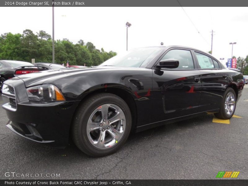 Pitch Black / Black 2014 Dodge Charger SE