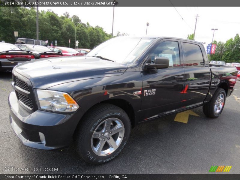 Black / Black/Diesel Gray 2014 Ram 1500 Express Crew Cab