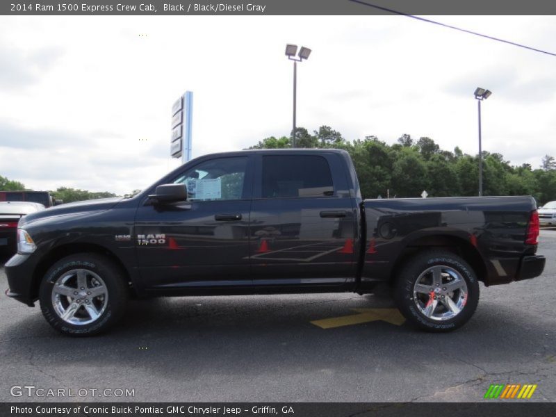 Black / Black/Diesel Gray 2014 Ram 1500 Express Crew Cab