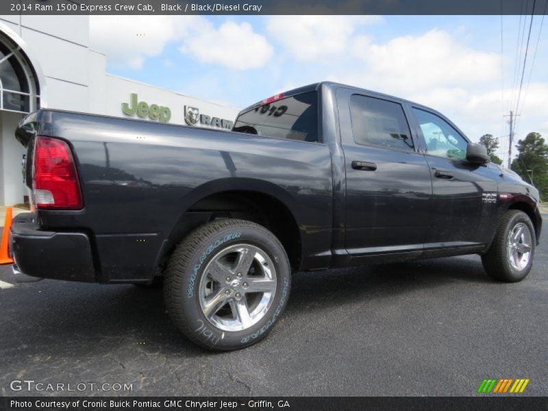 Black / Black/Diesel Gray 2014 Ram 1500 Express Crew Cab