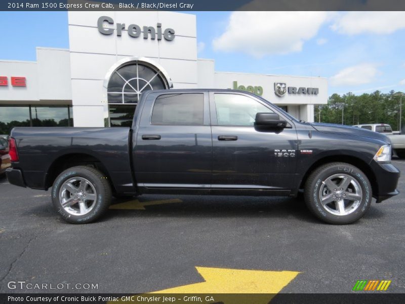 Black / Black/Diesel Gray 2014 Ram 1500 Express Crew Cab