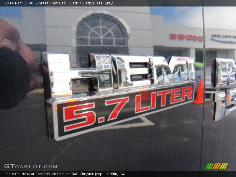Black / Black/Diesel Gray 2014 Ram 1500 Express Crew Cab