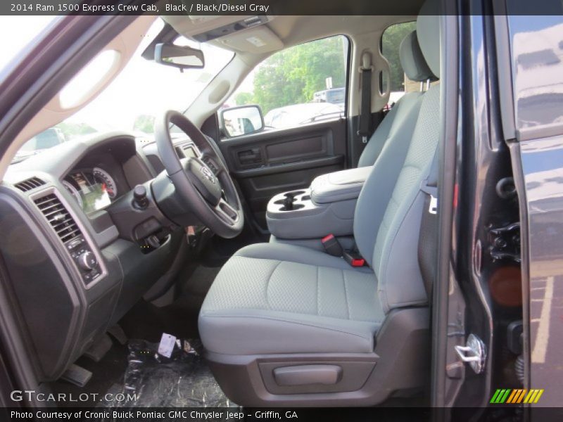 Black / Black/Diesel Gray 2014 Ram 1500 Express Crew Cab