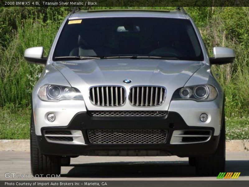 Titanium Silver Metallic / Black 2008 BMW X5 4.8i