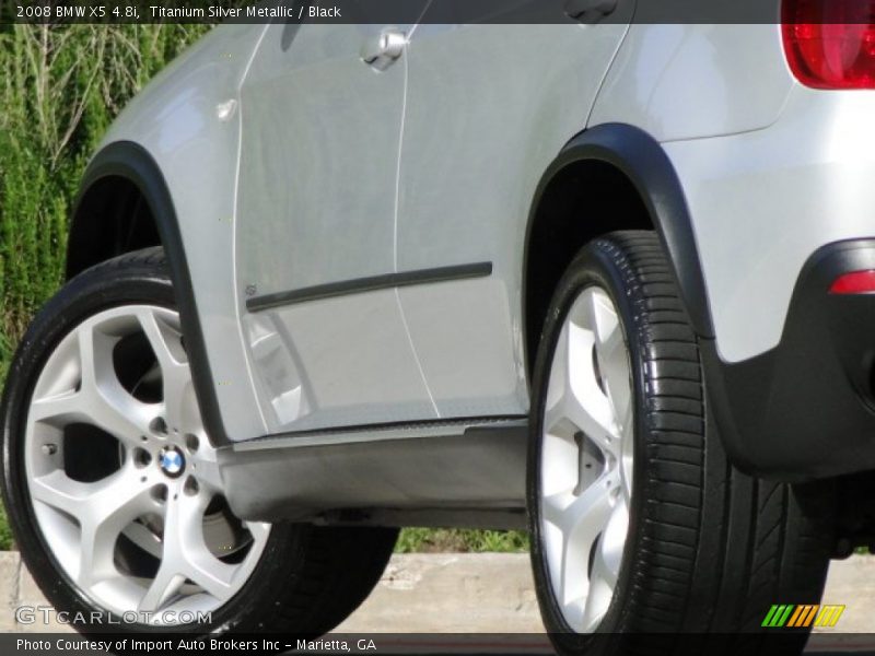 Titanium Silver Metallic / Black 2008 BMW X5 4.8i
