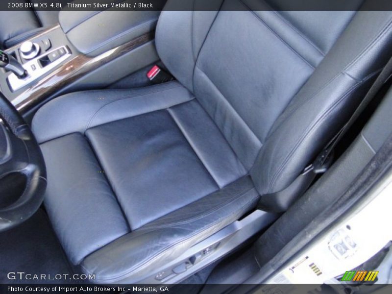 Titanium Silver Metallic / Black 2008 BMW X5 4.8i