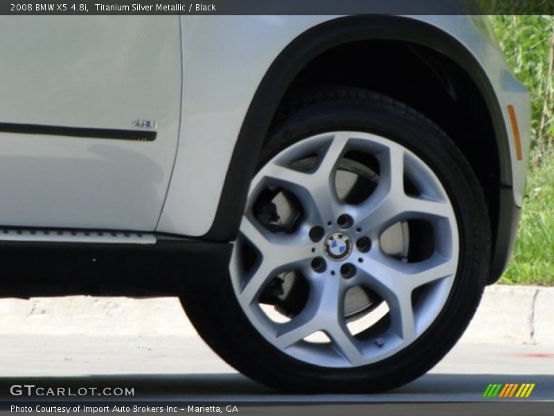 Titanium Silver Metallic / Black 2008 BMW X5 4.8i