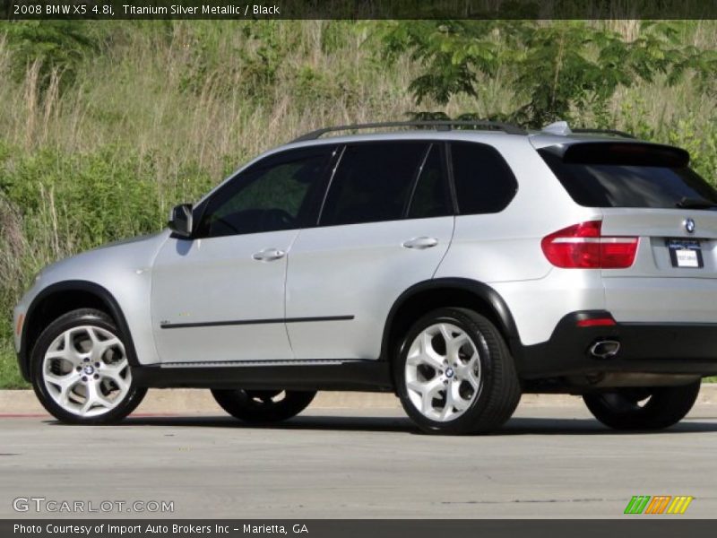 Titanium Silver Metallic / Black 2008 BMW X5 4.8i
