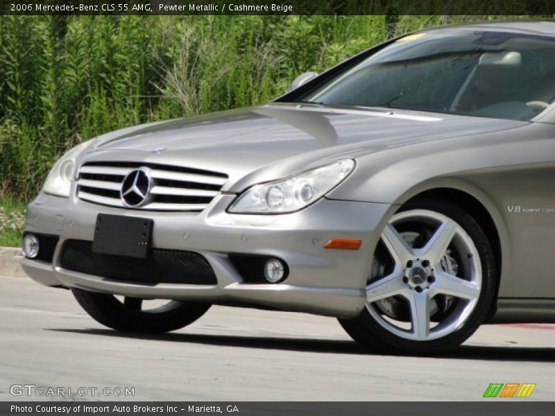 Pewter Metallic / Cashmere Beige 2006 Mercedes-Benz CLS 55 AMG