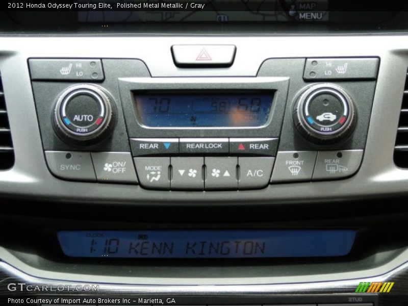 Polished Metal Metallic / Gray 2012 Honda Odyssey Touring Elite
