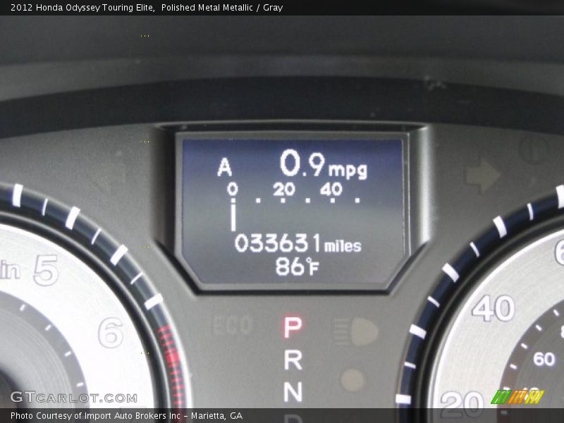 Polished Metal Metallic / Gray 2012 Honda Odyssey Touring Elite