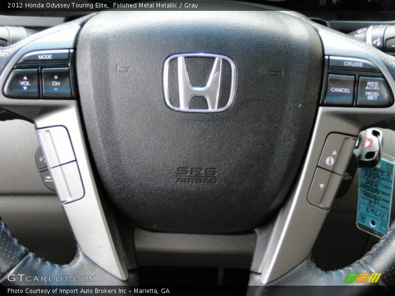 Polished Metal Metallic / Gray 2012 Honda Odyssey Touring Elite