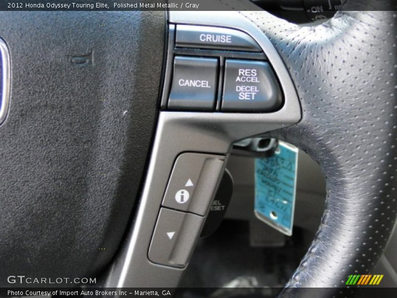 Polished Metal Metallic / Gray 2012 Honda Odyssey Touring Elite