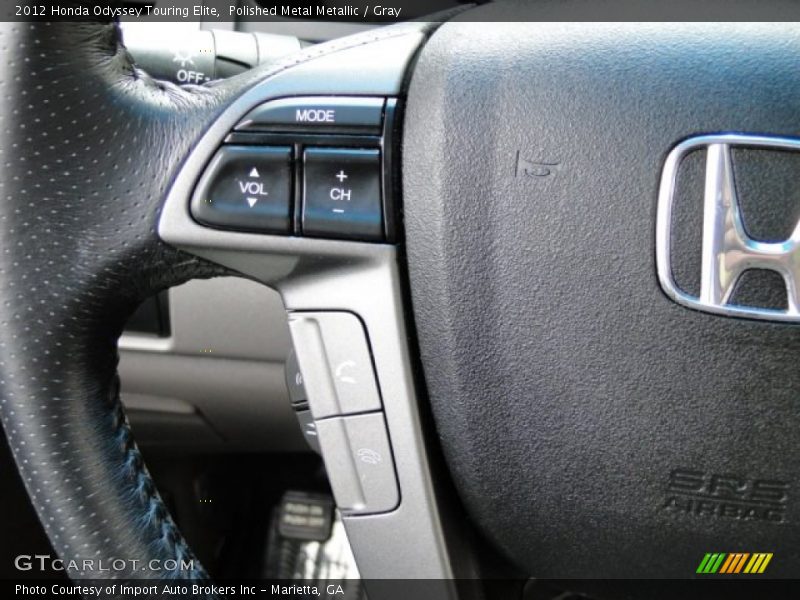 Polished Metal Metallic / Gray 2012 Honda Odyssey Touring Elite